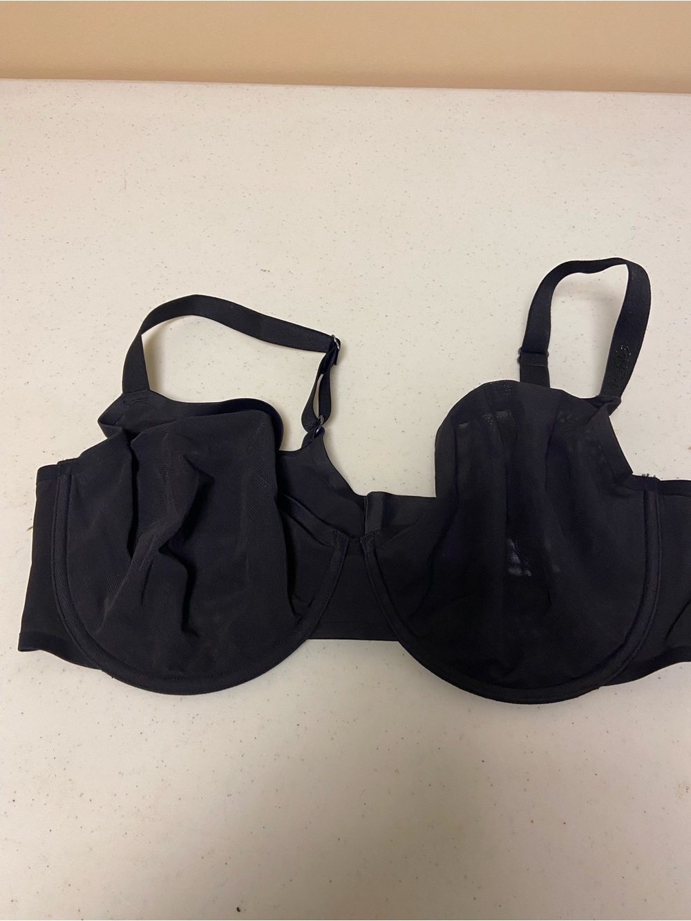 Everyday Black Unlined Underwire Bra for Comfortable Support by SMOOTHEZ.